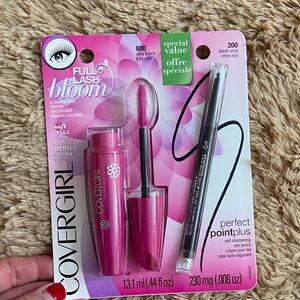 🆕 COVERGIRL Full Lash Bloom Mascara and Perfect Point Plus Eyeliner Set